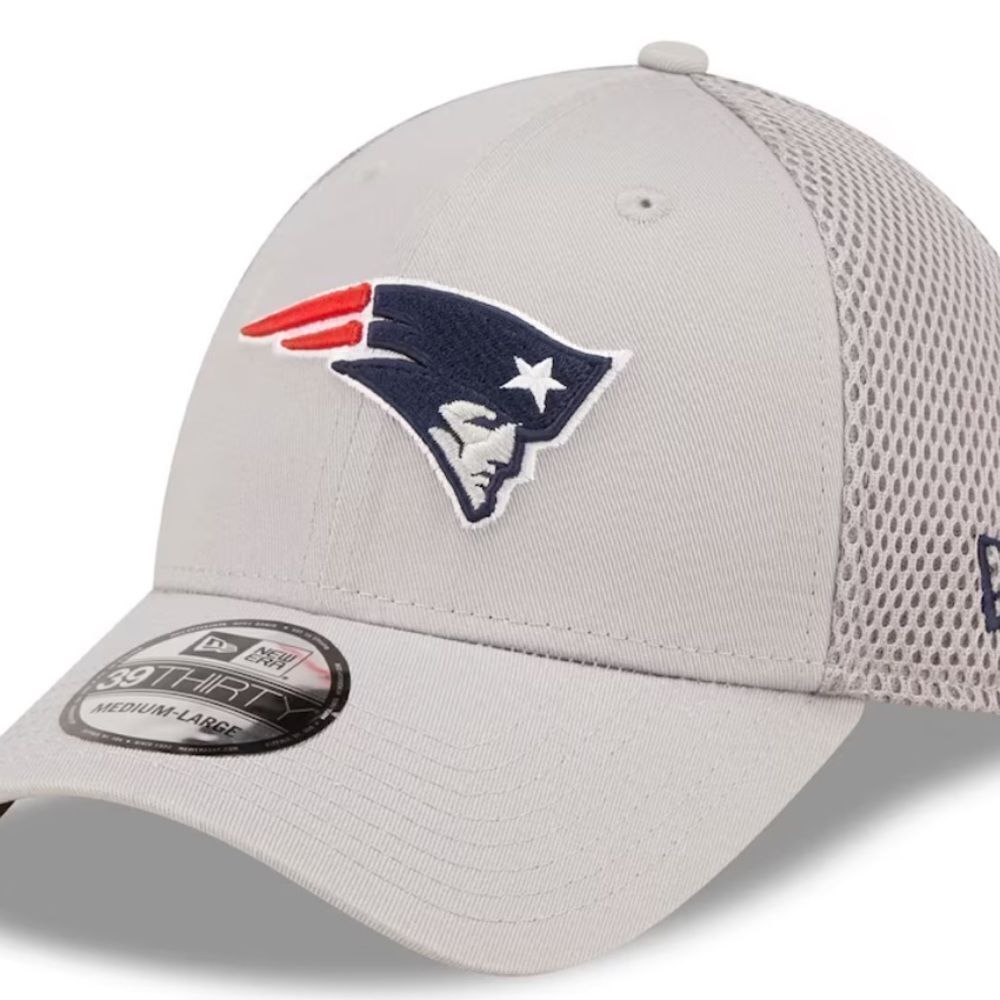New Era NFL Men's New England Patriots Gray Team Neo 39THIRTY L-XL NWT